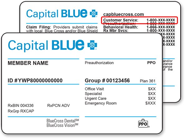 Capital Blue Cross ID Card